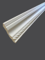 Preview: Stuckleiste 17 MG mit elegantem Kordelmuster in Weiß Maße 80x80mm